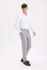 Tailored Fit Straight Leg Stretch Trousers