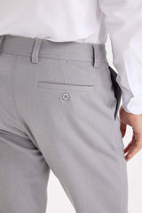 Tailored Fit Straight Leg Stretch Trousers