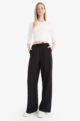 Wide Leg Regular Waist Trousers