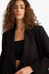 Regular Fit Taffeta Blazer