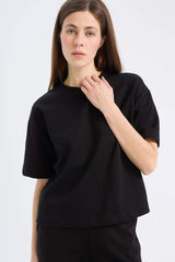 Oversize Fit Crew Neck Short Sleeve T-Shirt