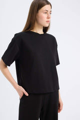 Oversize Fit Crew Neck Short Sleeve T-Shirt