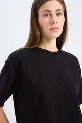 Oversize Fit Crew Neck Short Sleeve T-Shirt