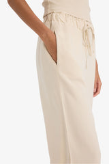 Jogger High Waist Linen Trousers