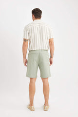 Regular Fit Gabardine Bermuda