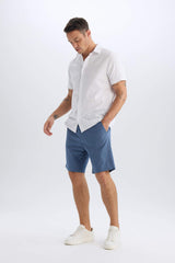 Regular Fit Gabardine Bermuda