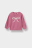 Baby Girl Crew Neck Printed Knitwear Sweater