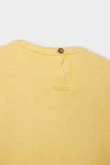 Baby Girl Crew Neck Printed Knitwear Sweater