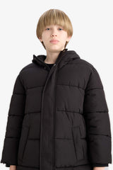 Boys Waterproof Hooded Zippered Parka