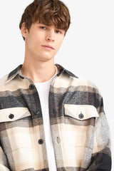 Relax Fit Plaid Lumberjack Long Sleeve Shirt