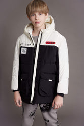 Boys Waterproof Hooded Zippered Pocket Fleece Lined Coat