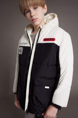 Boys Waterproof Hooded Zippered Pocket Fleece Lined Coat