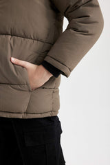 Boys Waterproof Hooded Fleece Lined Coat