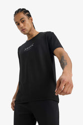 DeFactoFit Standard Fit Soft Touch Crew Neck Printed Short Sleeve T-Shirt