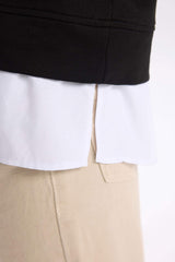 Girls Relax Fit Crew Neck Hem Detailed Sweatshirt