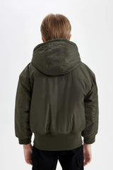 Boys Double-Sided Hooded Coat