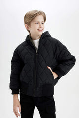 Boys Double-Sided Hooded Coat