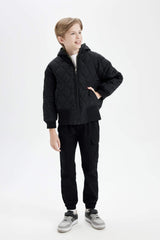 Boys Double-Sided Hooded Coat