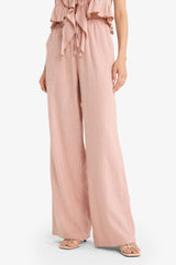 Wide Leg Double Pocket Normal Waist Standard Length Trousers