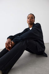 DeFactoFit Long Fit Stand Collar Zippered Modal Sweatshirt