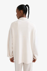 DeFactoFit Long Fit Stand Collar Zippered Modal Sweatshirt