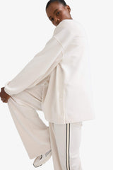 DeFactoFit Long Fit Stand Collar Zippered Modal Sweatshirt