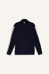 Standard Fit Stand Collar Sports Sweatshirt