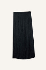 A Cut Satin Maxi Skirt