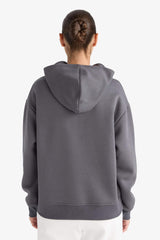 Relax Fit Basic Hooded Sweatshirt