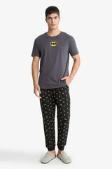 Batman Pajama Set Regular Fit Short Sleeve Top Long Bottom