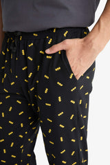 Batman Pajama Set Regular Fit Short Sleeve Top Long Bottom