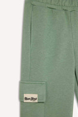 Girls Cargo Pocket Elastic Waist and Leg Jogger Sweatpants