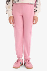 Girls Cargo Pocket Elastic Waist and Leg Jogger Sweatpants