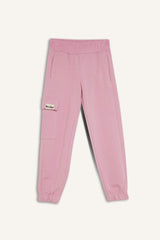 Girls Cargo Pocket Elastic Waist and Leg Jogger Sweatpants