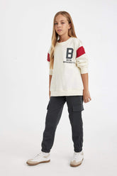 Girls Cargo Pocket Elastic Waist and Leg Jogger Sweatpants