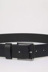 Men's Faux Leather Jean Belt