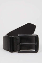 Men's Faux Leather Jean Belt