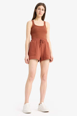 Regular Fit Flexible Waist Bermuda Shorts