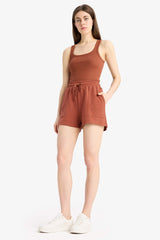 Regular Fit Flexible Waist Bermuda Shorts