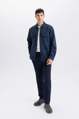 Regular Fit Long Sleeve Overshirt