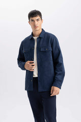 Regular Fit Long Sleeve Overshirt