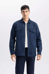 Regular Fit Long Sleeve Overshirt