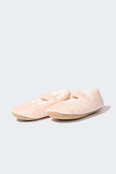 Girls Ballerina-Look Flat Sole Slippers