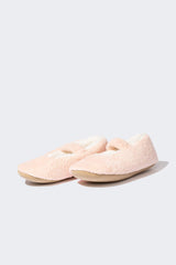 Girls Ballerina-Look Flat Sole Slippers