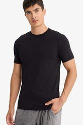 Slim Fit Slim Cut Crew Neck Top