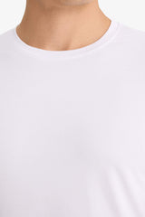 Slim Fit Slim Cut Crew Neck Top