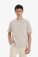 Cotton Relax Fit Crew Neck Basic T-Shirt