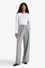 Slim Fit Slim Cut Crew Neck Basic Plain Long Sleeve T-Shirt