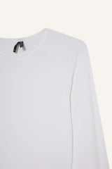 Slim Fit Slim Cut Crew Neck Basic Plain Long Sleeve T-Shirt