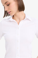 Cool Fitted Crepe Short Sleeve Shirt